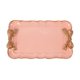 thumbnail image 1 of Bandejas de almacenamiento de pasteles con lazo de estilo europeo Bandeja de decoración cuadrada 12x20cm Rosa Afortunado Sencillez, 1 of 5
