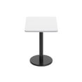 thumbnail image 6 of Flash Furniture 24'' x 30'' White Rectangular Laminate Table Top with Black 18" Round Table Height Base, 6 of 8
