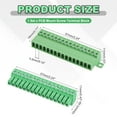 thumbnail image 2 of 16 Pin Screw Terminal Block Connector, 3.5mm PCB Mount Screw Terminal, 2 of 7