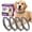 Grey, variant on Cat Calming Collar 4 Pack, Adjustable Pheromone Calming Collars for Cats, Waterproof Anxiety Relief Collar for Stress, Breakaway Design, Fits Cats, Small Dogs and Puppies, ( Purple,Small)
