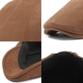 thumbnail image 5 of Minimalist Solid Color Suede Beret Hat for Men and Women, Spring and Autumn British Style Warm Duckbill Cap, Artistic Retro Forward Hat, 5 of 9