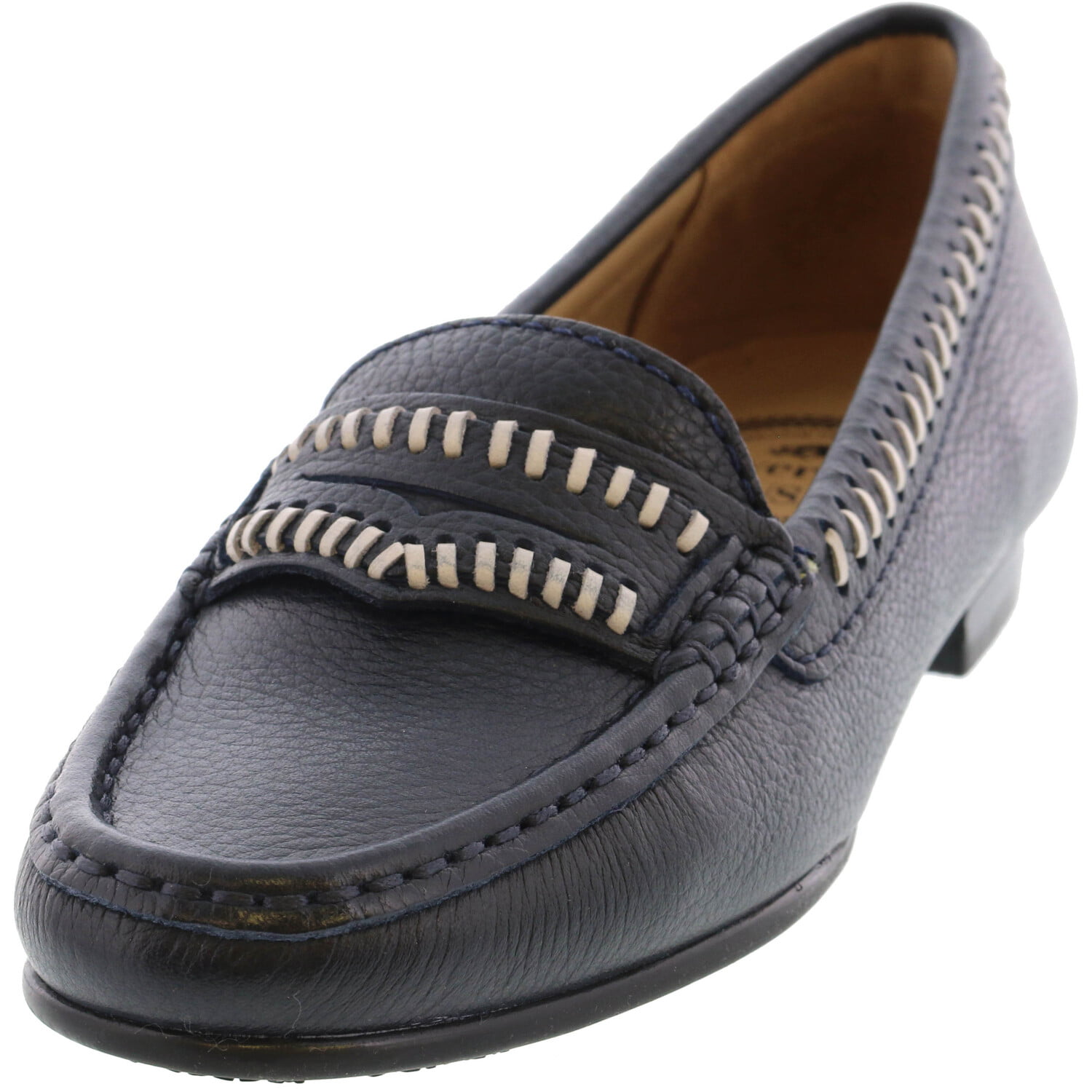 Maple Ave Navy Grainy Ankle-High 