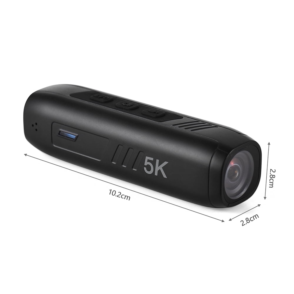 Video 5K Head Mounted Camera Wearable WiFi Video Camera Camcorder Webcam 30MP Anti-shake IPX5 Waterproof With 120Wide Angle Lens Support APP Control For Vlog Video Recording