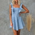 thumbnail image 4 of WILLBEST Robes Femmes Été Tendance Robe en Denim d'Été pour Femmes Décontractée à Manches Fluides Dos Ouvert Tenue en Jean Idéale pour les Événements Extérieurs et la Mode de Tous les Jours, 4 of 5