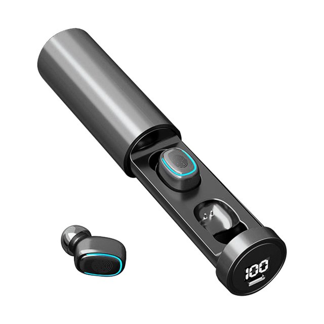 Mini auriculares BT5.0 Auriculares inalámbricos verdaderos Auriculares deportivos con cont Romacci Auriculares