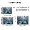 thumbnail image 6 of 1pc Framed Turquoise Sea Turtle Decor Wall Art Ocean Bathroom Pictures Canvas Print Sea Turtles We Got This Wall Art Meaningful Quote With Sea Turtle Wall Painting Modern Home Decorations Artwork For, 6 of 10