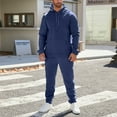 thumbnail image 2 of MLQIDK Men's Workout Gym 2 Piece Set Winter Track Suits Fleece Hoodie and Sweatpants Big and Tall Athletic Sport Sweatsuits Jogging Suit Lounge Outfit Brown 3XL, 2 of 9