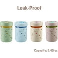 thumbnail image 7 of PandaEar 4 Pack Kids & Toddler Glass Cups, Glass Mason Jar Cups 8.45 oz with Silicone Sleeves & Straws, Toddler Spill-Proof Smoothie Cups, 7 of 7