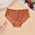 thumbnail image 3 of AHTJRT Underwear Panties for Women Plus Size Lace Bikini Underwear High Waist Stretch Soft Breathable Comfortable Daily Wear Briefs, 3 of 6