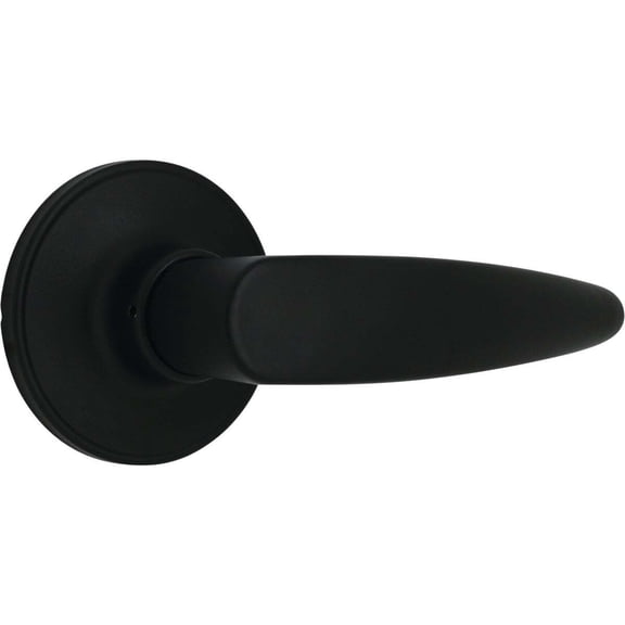 Steel Pro Matte Black Straight Passage Door Lever LHX903B