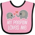 thumbnail image 3 of Inktastic Peepaw Grandpa Loves Me Cute Boys or Girls Baby Bib, 3 of 4
