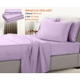 thumbnail image 2 of SGI Bedding 600 TC Egyptian Cotton Bed Sheet Set - Olympic Queen Size Sheets 600 Count Sheets for Olympic Queen Size Bed - Soft, Durable Sheets Cotton Sheets in 600 TC 12" Deep Lavender, 2 of 8