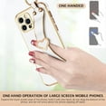 thumbnail image 4 of Compatible with iPhone 11 Pro, Phone Case for iPhone 11 Pro, Cute Heart Wristband Lanyard Cross Body Strap Electroplated Camera Protection Protective Case Girls for iPhone 11 Pro 5.8"-White, 4 of 16