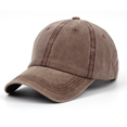 thumbnail image 1 of LinYooLi 13 Color! High Quality Washed Cotton Adjustable Solid Color Baseball Cap Unisex Couple Cap Fashion Leisure Dad Hat Snapback Cap, 1 of 6