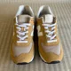 thumbnail image 3 of New Balance 574 Classics Mens Size 9.5D Mustard Gold Suede Sneaker Shoes U574PBE, 3 of 6
