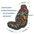 thumbnail image 3 of Wukai Snake And Flower Full Set Car Seat Covers with Soft Padding Universal Auto Front Seats Protector and Cushion Mat, 3 of 5