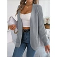 thumbnail image 5 of PTHTECHUS Womens Cardigan Open Front Sweater for Women No Button Lightweight Knit Cardigan Long Sleeve Outerwear with Pockets, 5 of 8