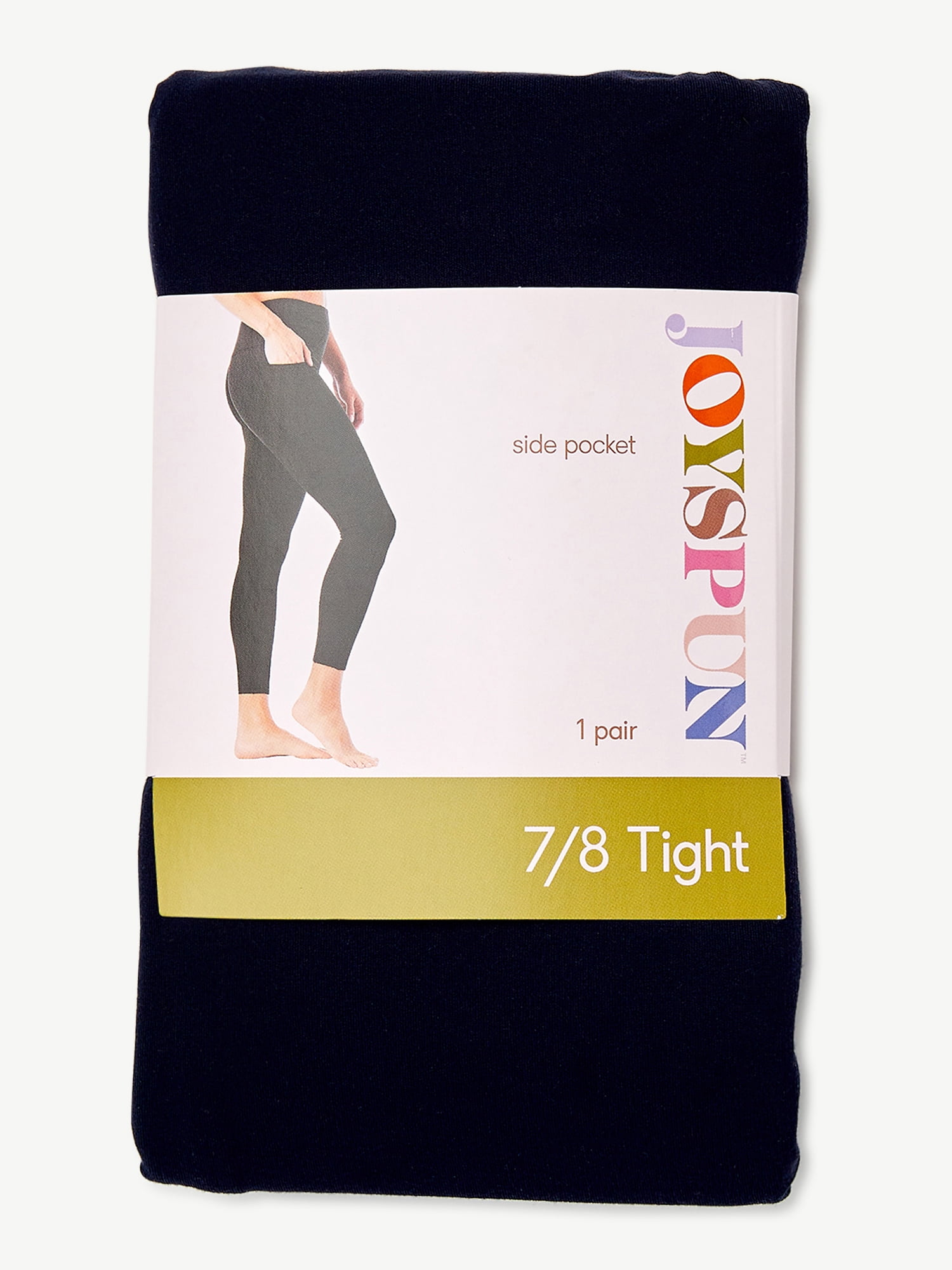 Joyspun Women's 7/8 Solid Tight-Legging, Sizes S to 2XL