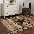 thumbnail image 5 of Farmhouse Stars Kitchen Runner Rug 2.7x5 Washable Runners for Hallway Non Slip Vintage Country Western Wooden Grain Large Area Rug Indoor Carpet for Bathroom Laundry Entryway Bedroom Living Room, 5 of 9