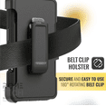 thumbnail image 4 of Defender Case for iPhone 16 Pro Max with Belt Clip, Kickstand, Dual-Layer, Black, 4 of 9