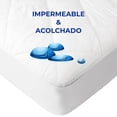 thumbnail image 4 of Spring Air Protector de colchón 100% Algodón Acolchado e Impermeable - Individual, 4 of 10