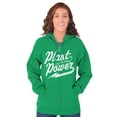 thumbnail image 3 of Plant Power Vegetarian Vegan Workout Zip Up Hoodie Men's Women's Brisco Brands L, 3 of 6