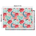thumbnail image 5 of Pioneer Flower Floral Print Pattern Summer Placemats Table Placemats Set Of 6-Linen Kitchen Washable Placemats Table Mats 12x18 Inch Non-Slip Heat Resistant, 5 of 5