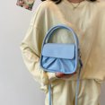 thumbnail image 2 of Moda plisada PU Color sólido Crossbody Bag Casual Mujer Bolsos (Azul) Likrtyny Para estrenar, 2 of 8