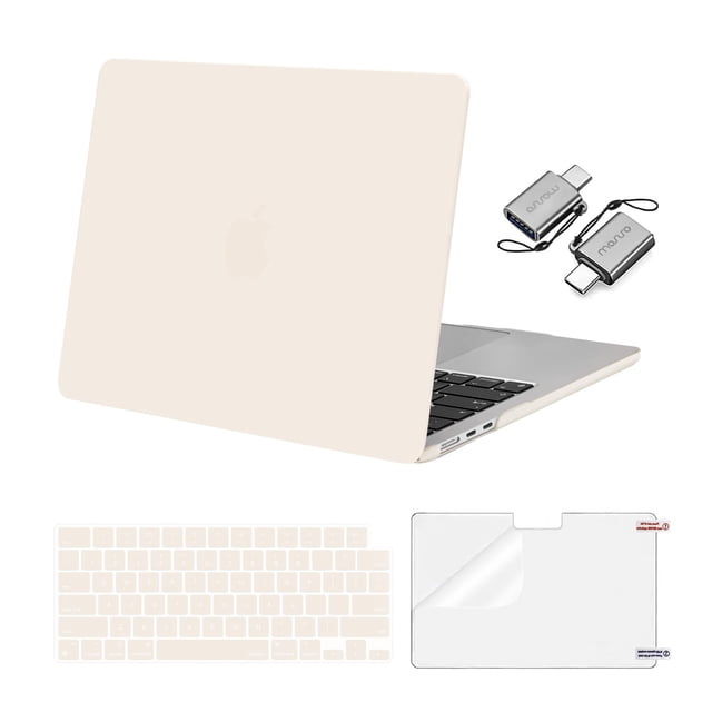Funda MOSISO compatible con MacBook Air de 13,6 pulgadas, color beige