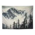 thumbnail image 5 of ONETECH  National Parks Tapestry, Canadian Smokey Mountain Cliff Outdoorsy Idyllic Scenery Photo Retro Artwork Landscape Print, Wide Wall Hanging for Bedroom Living Room Dorm, 5 of 7