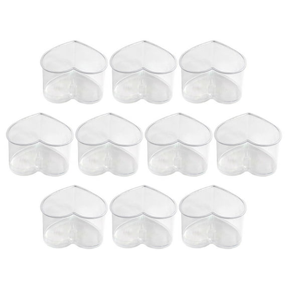 TOXMENT Valentine's Day Heart-Shaped Dessert Cups - 10pcs