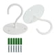 thumbnail image 1 of Ganchos de techo para plantas colgantes, soporte de suspensión de montaje en pared resistente para colgar comederos de pájaros, linternas, campanillas de viento, 4 Uds., 1 of 5