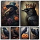 thumbnail image 2 of Crow Witch Ghost, póster de fondo de Halloween, impresión gótica, Academia oscura, pintura en lienzo, arte de pared, imagen para habitación, decoración del hogar, 2 of 4
