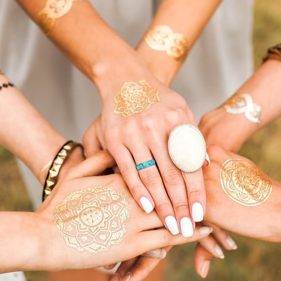 Soimiss Silicone Rubber Ring Assorted Color 3Pcs Comfortable Simple Women