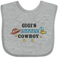 thumbnail image 3 of Inktastic Gigis Little Cowboy with Cowboy Hat and Boots Boys Baby Bib, 3 of 4