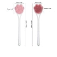 thumbnail image 4 of Unique Bargains Double Side Long Handle Bath Brush for Shower 15.75" 1Pc Pink, 4 of 6