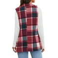 thumbnail image 4 of Elegant and Versatile! Ladies' Checkered Lapel Jacket, 4 of 6