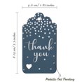 thumbnail image 5 of Inkdotpot Silver Foil Paper Hang Tags ThankYou Bridal Shower-Baby Shower-Retirement-Wedding-Birthday Favor Tags 100 Pack, 5 of 6