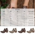 thumbnail image 4 of Taqqpue Women Ankle Booties Women's Fashionable Casual Hollow Out Ankle Boots Thick Heels Mid-Heel British Style Ankle Boots for Women, 4 of 9