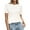 White, variant on PRETTYGARDEN Women's Short Sleeve Sweaters Spring Crew Neck Knit Work Shirts Business Casual Tops Summer Fashion Clothes