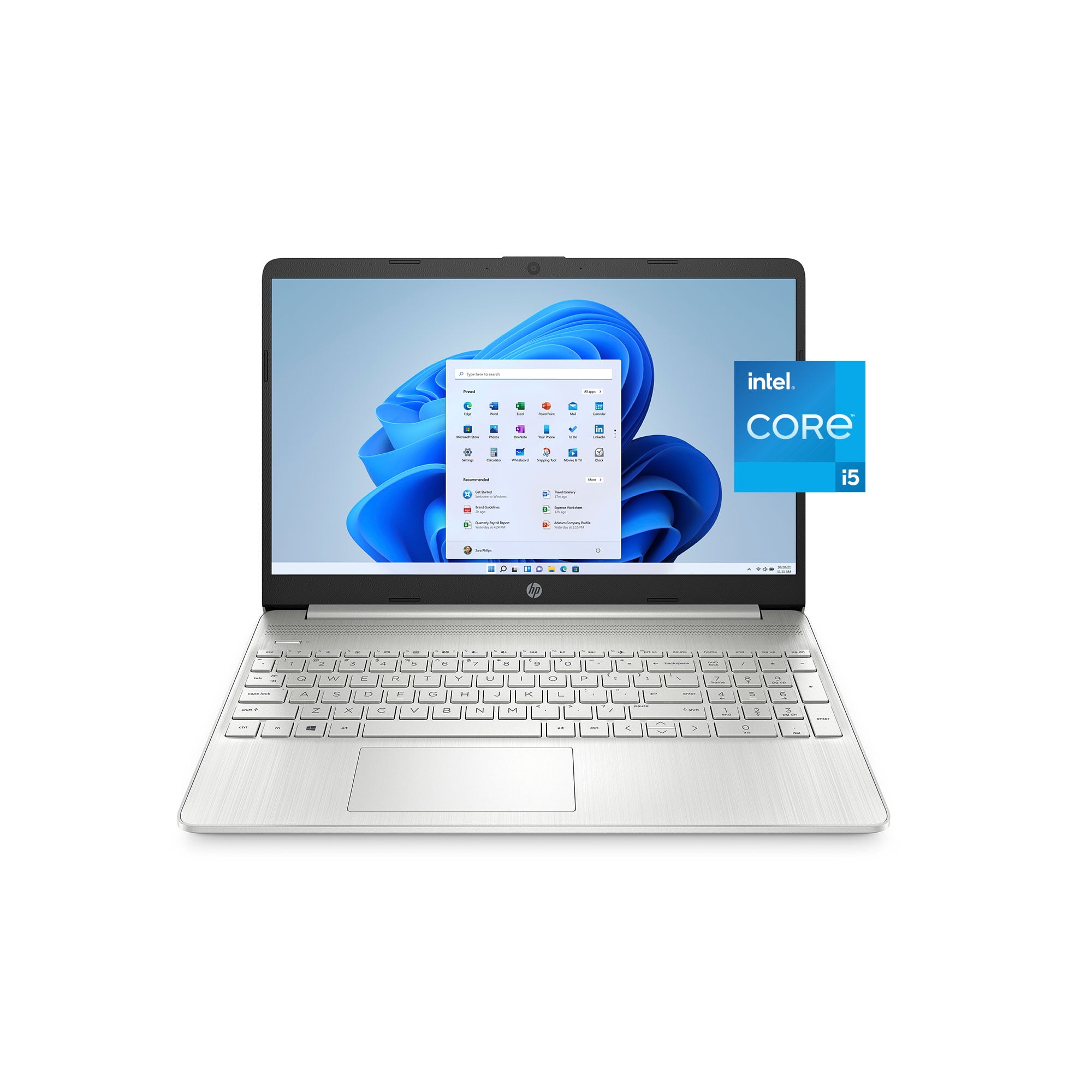 HP 15-dy2795wm 15.6″ Laptop, 11th Gen Core i5, 8GB RAM, 256GB SSD
