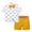 Yellow, variant on FLMEI Toddler Baby Boys Gentleman Outfits Infant Short Sleeve Dress Shirt Suspender Shorts bow Tie Summer Birthday Clothes Set 3PCS 6 Months - 7 Years