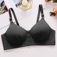 thumbnail image 6 of Front Closure Bras for Womens Bras Front Snaps Seniors Snap Front Bra Older Women Comfort Everyday Bras (Black), 6 of 7