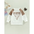 thumbnail image 2 of Bagilaanoe Toddler Baby Boy Casual Sweatshirt Long Sleeve Letter Print Pullover 1T 2T 3T 4T 5T 6T Kids Fall Loose Tee Tops, 2 of 8