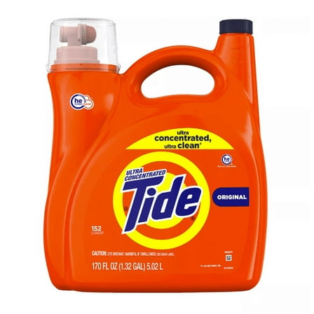 Tide Liquid Laundry Detergent, Original, 170 fl. oz., HE Compatible