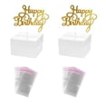 thumbnail image 3 of GAXIRE 2Set Transparent Square Cake Money Box for Adult Birthday Party, 3 of 8