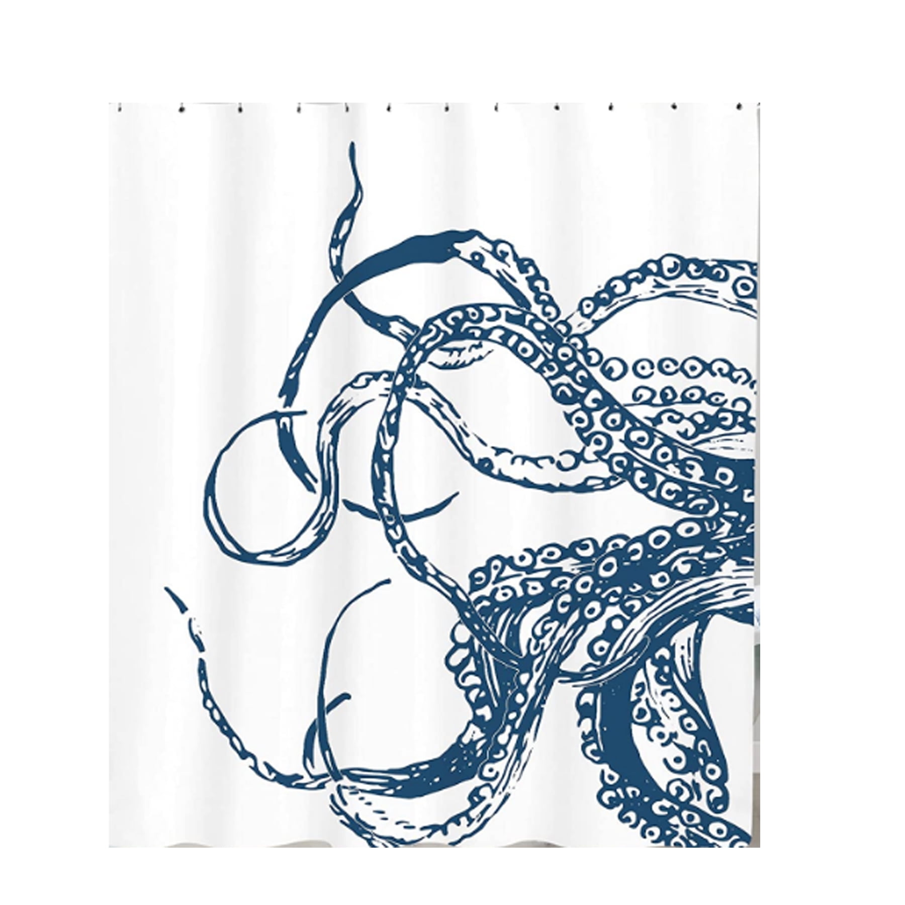 Sea Turtle Shower Curtain for Kids Bathroom, Tropical Fish Turtle