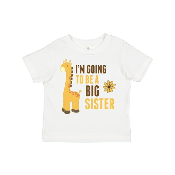 Inktastic I'm Going to Be a Big Sister Giraffe Girls Toddler T-Shirt