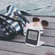 thumbnail image 2 of Small Digital Travel Alarm Clocks,battery Operated Mini Travel Clock With Backlights,portable Folding Mini Pocket Calendar Temperature Clock (white), 2 of 5