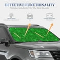 thumbnail image 4 of Gaeub Green Glitter Foldable Auto Sun Blocker Visor, Sunshade for Car Front Window, Keeps Your Vehicle Cool - Small, 4 of 7